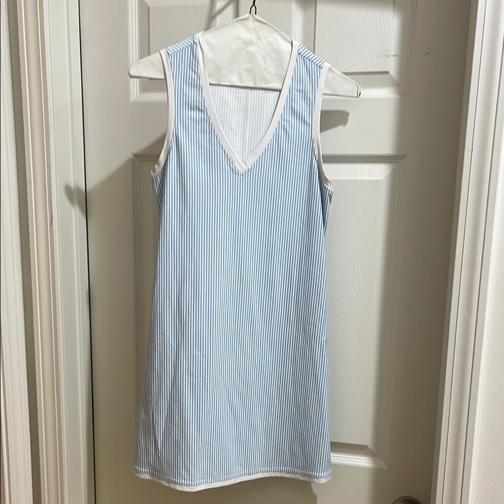 Blue and White Striped Southern Tide Athletic Dress